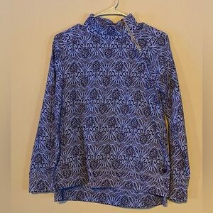 Lilly Pulitzer Blue and Black Patterned Hoodie